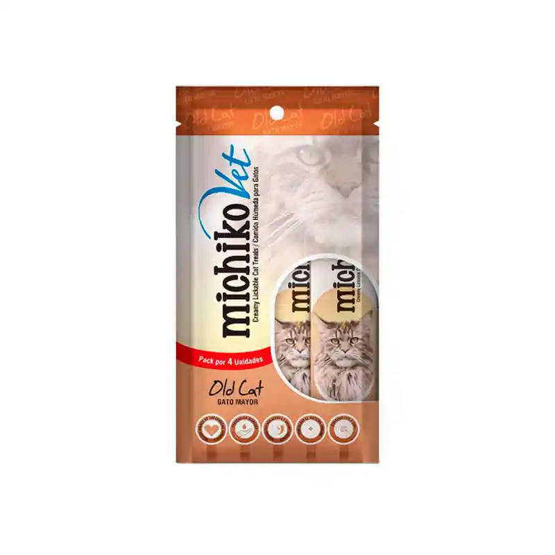 Michiko Vet Gato Mayor Sachets X4 Unidades