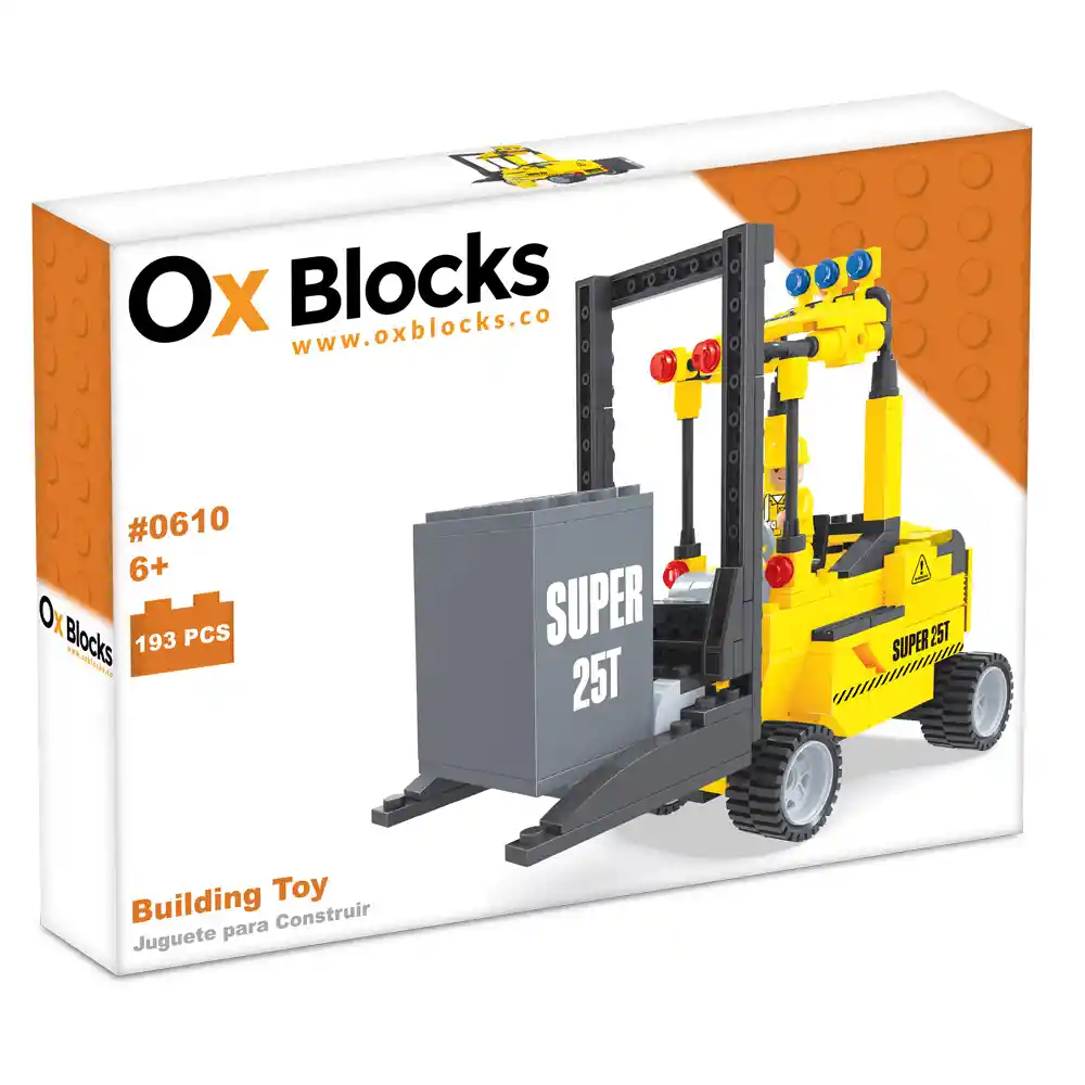 Ox Construction-juguete Para Construir 193 Piezas