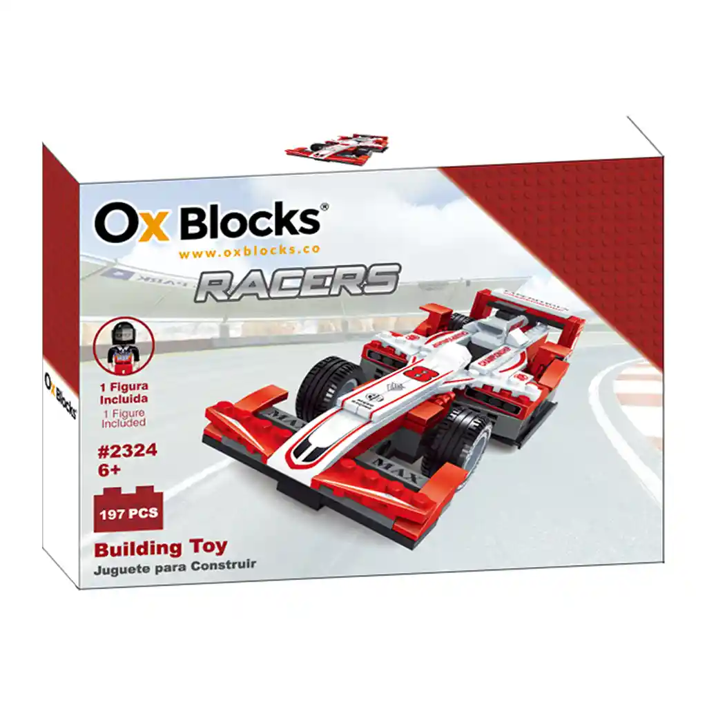 Ox Racers - Bloques De Juguete Para Construir - 197 Piezas