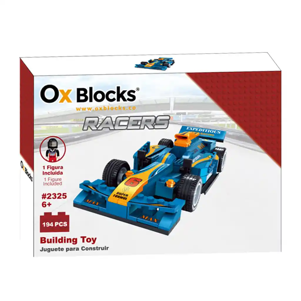 Ox Racers - Bloques De Juguete Para Construir - 194 Piezas