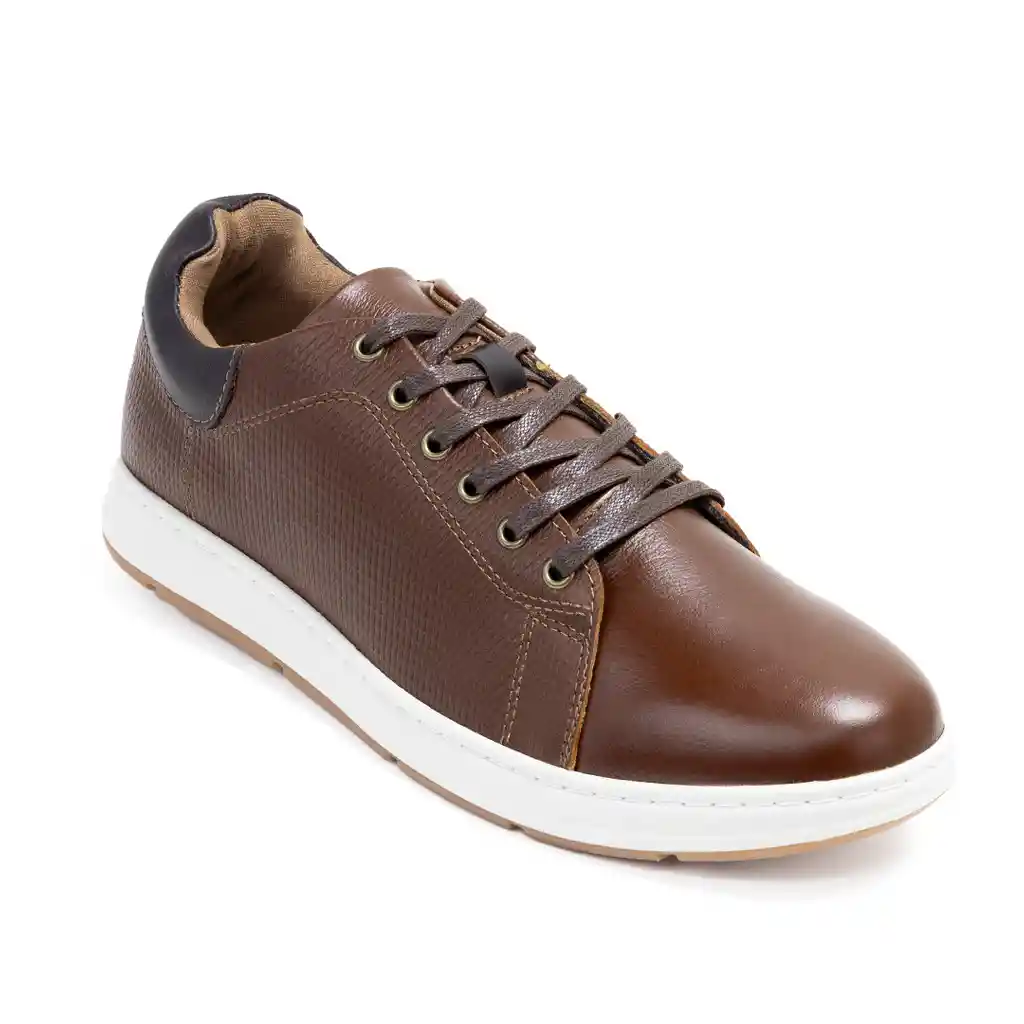 Sky Walk Zapatos Casuales En Cuero Para Hombre 663154boli01vino