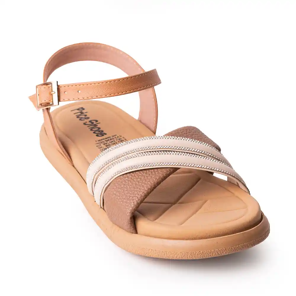 Price Shoes Sandalias Confort Para Mujer 412f-007cocoa
