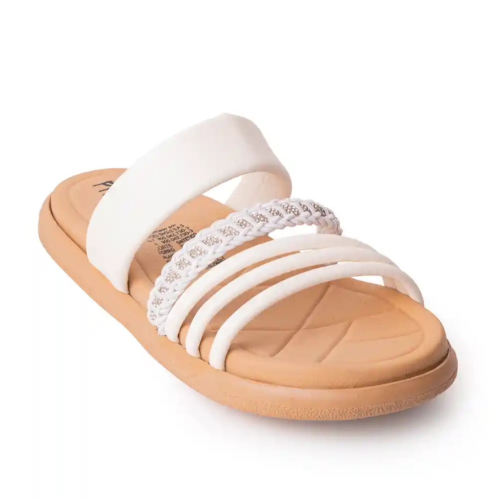 Price Shoes Sandalias Confort Para Mujer 412f-010talco