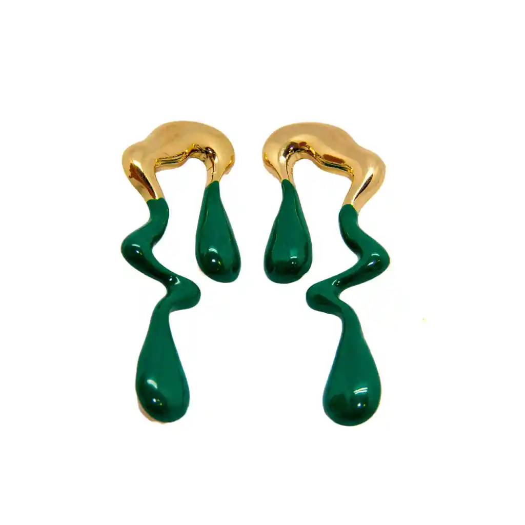 Aretes Lágrimas De Jade