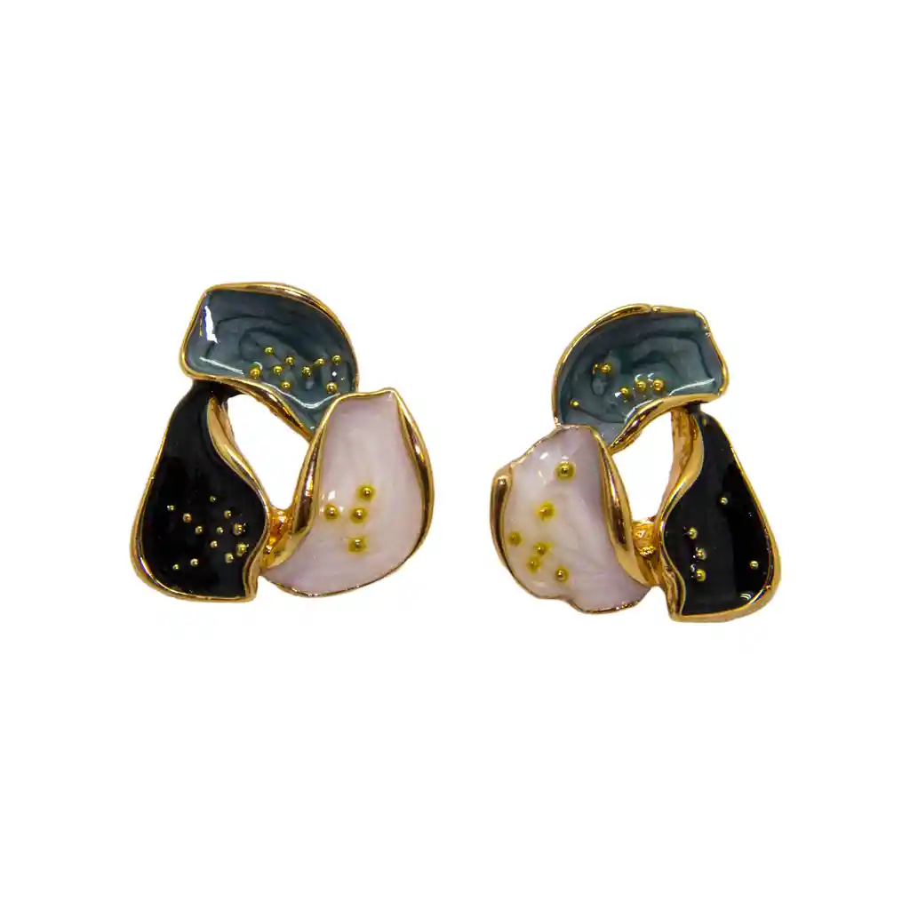 Aretes Pétalos Cósmicos