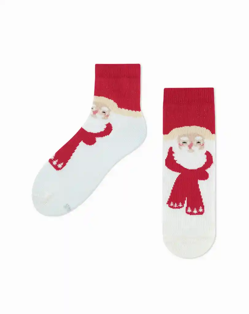 Medias Bebé Largas Papá Noel Navidad
