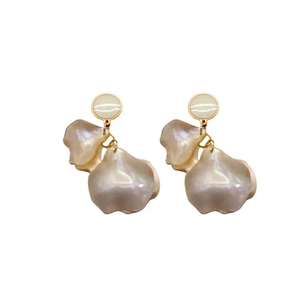 Aretes Nácar Perlado