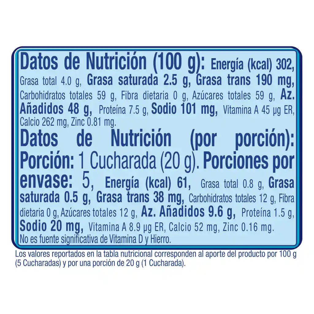 Leche condensada LA LECHERA en lata x 100g