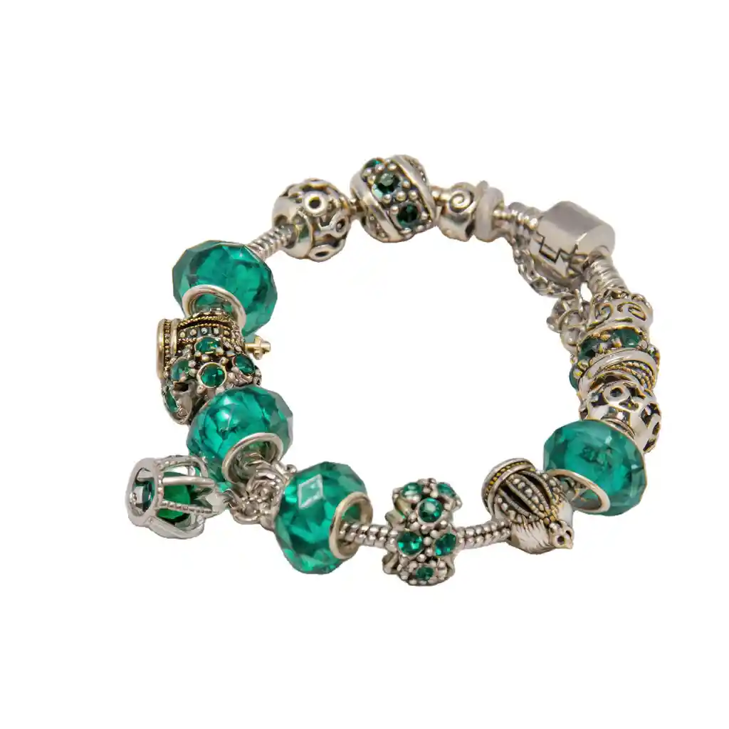 Pulsera Encanto Verde Jade