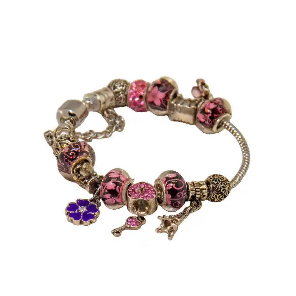 Pulsera Encanto Rosa