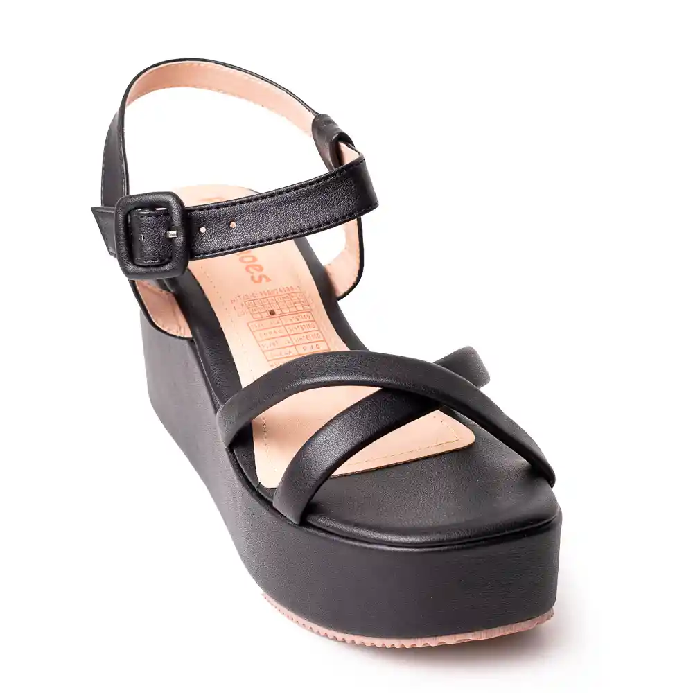 Price Shoes Plataforma Para Mujer 9521243negro