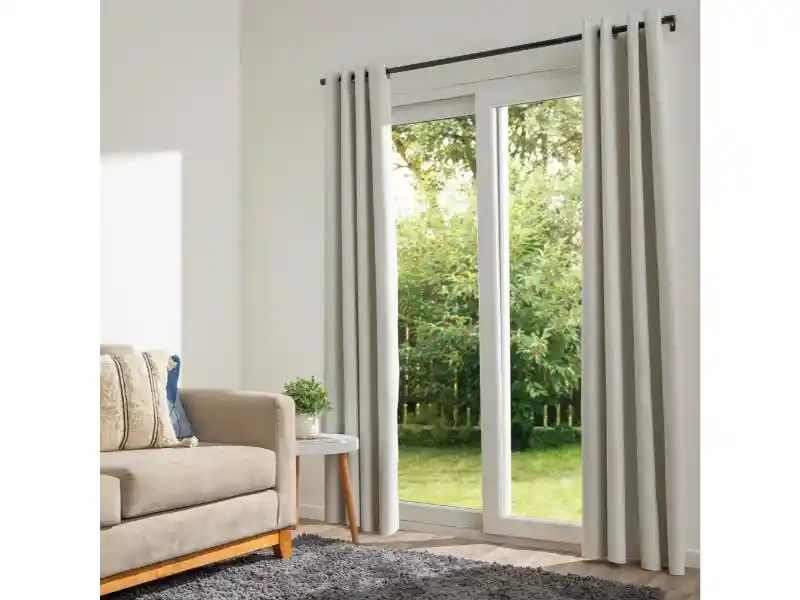 Cortinas Blackout Textura Con Ojetillos