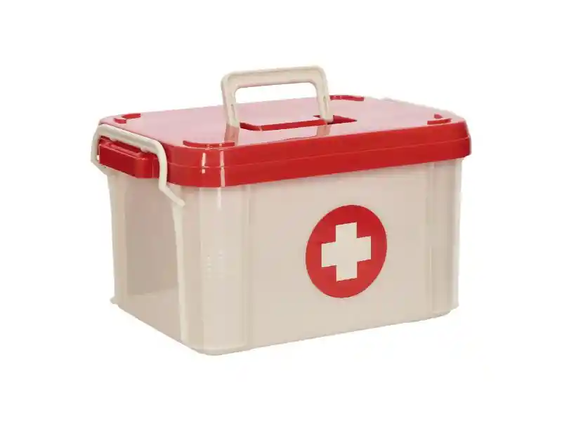 Botiquínde Plástico Con Bandeja De Divisiones