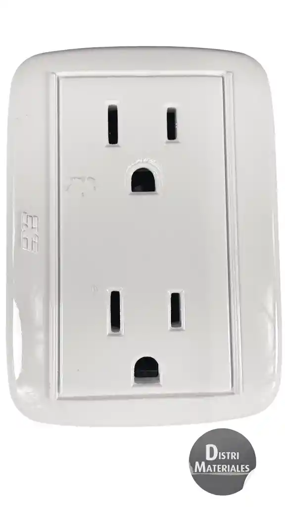 Toma Doble Sobreponer Plastica