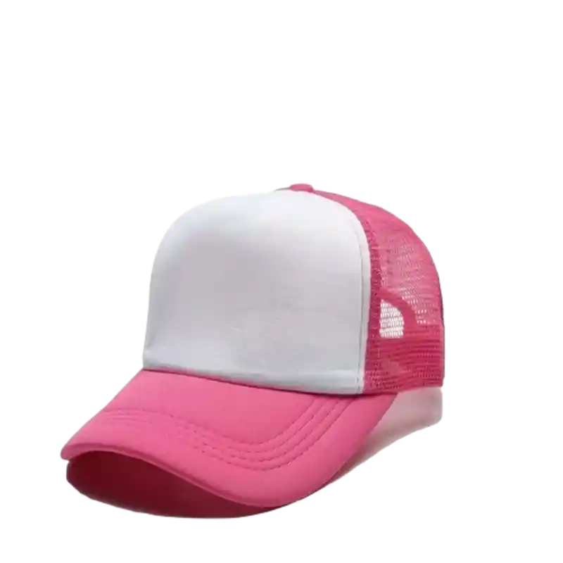 Gorra Malla Beisbolera Corporativa Sublimacion Rosa