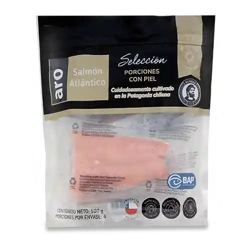 Salmon Porcionado Aro Seleccion 500g