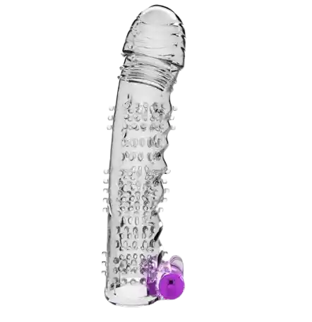 ⚡ Funda Perseo Con Vibración – Estimulación Clitorial O Prostática | Texturizada | Silicona Tpr | 12 Cm