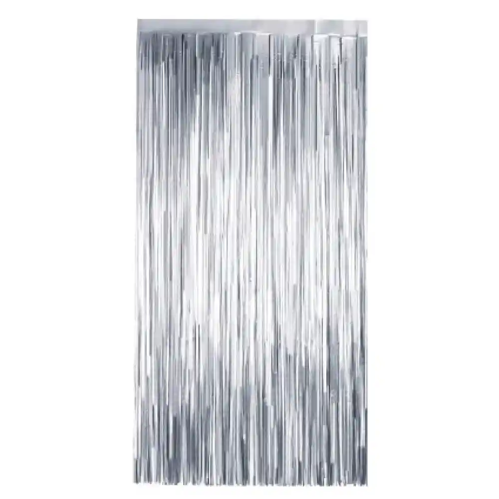 Cortina Plateada Mate X 1 Und