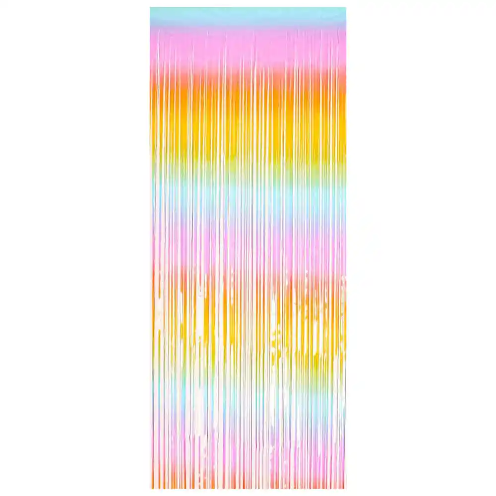 Cortina Metalizada Degrade Pastel X 1 Und