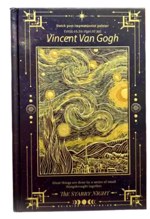Agenda Vincent Van Gogh Dorada 21,5 X 14 Cm