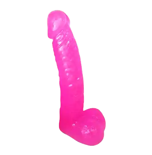🍑 Dildo Consolador Rosado "tommy" 23 Cm – Ultra Realista, Textura Suave, Gran Grosor Y Testículos | Silicona Premium 🍑 Pink Dildo "tommy" 23 Cm – Ultra Realistic, Soft Texture, Extra Thick & With Balls | Premium Silicone