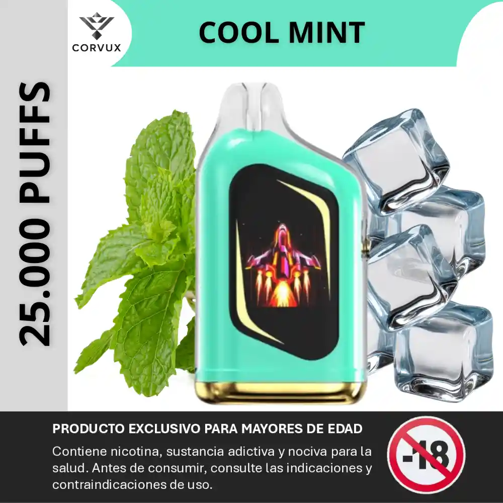 Vaper Vaporizador 25000 Puffs Vape Velocity - Cool Mint