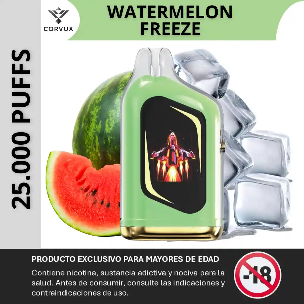 Vaper Vaporizador 25000 Puffs Vape Velocity - Watermelon Freeze