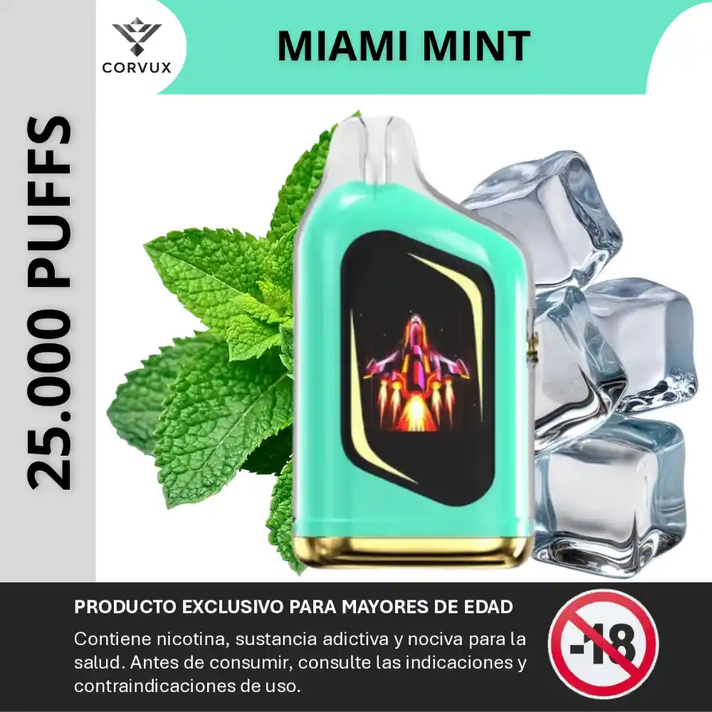 Vaper Vaporizador 25000 Puffs Vape Velocity - Miami Mint