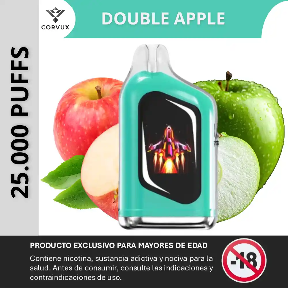 Vaper Vaporizador 25000 Puffs Vape Velocity - Double Apple