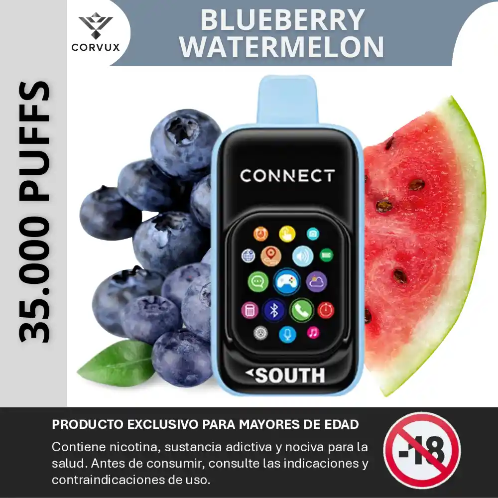 Vaper Vaporizador 35000 Puffs Vape South Connect - blueberry Watermelon