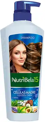 Shampoo, Nutribela15, Control Caida, Con Celulas Madre. 200 Ml.