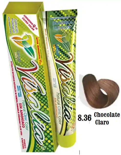Tinte # 8.36 Chocolate Claro, Sin Amoniaco - Visalia Thym's - 60 Gr.