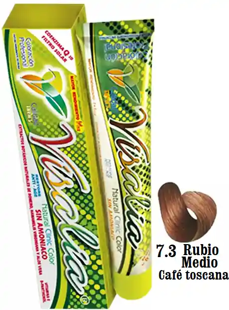 Tinte # 8.0 Rubio Claro, Sin Amoniaco - Visalia Thym's - 60 Gr.