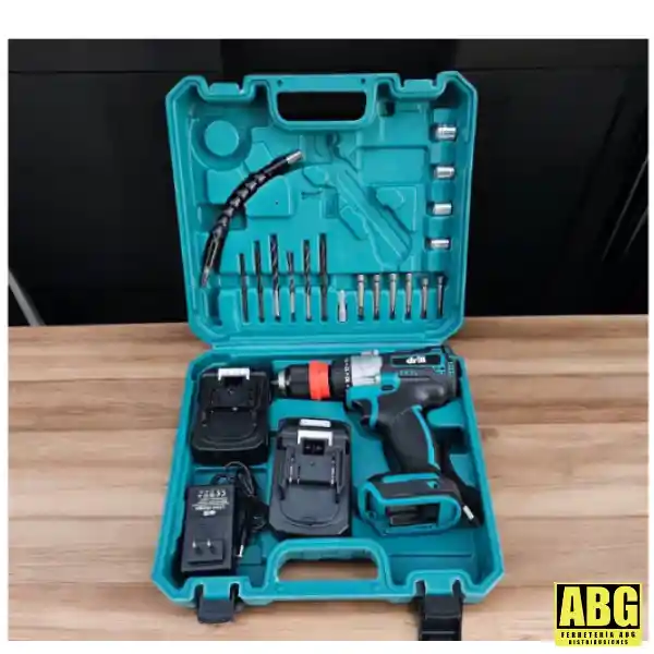 Taladro 2 En 1 De Acople Rápido 48v Drill Azul (estuche Y Accesorios)
