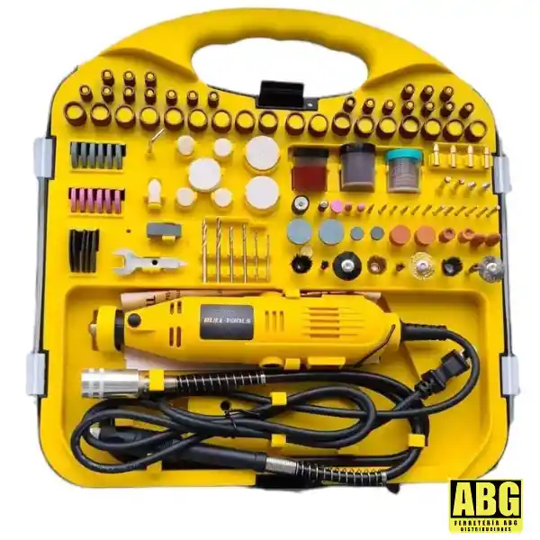 Motor Tool Profesional Kit 183 Piezas Con 6 Velocidades