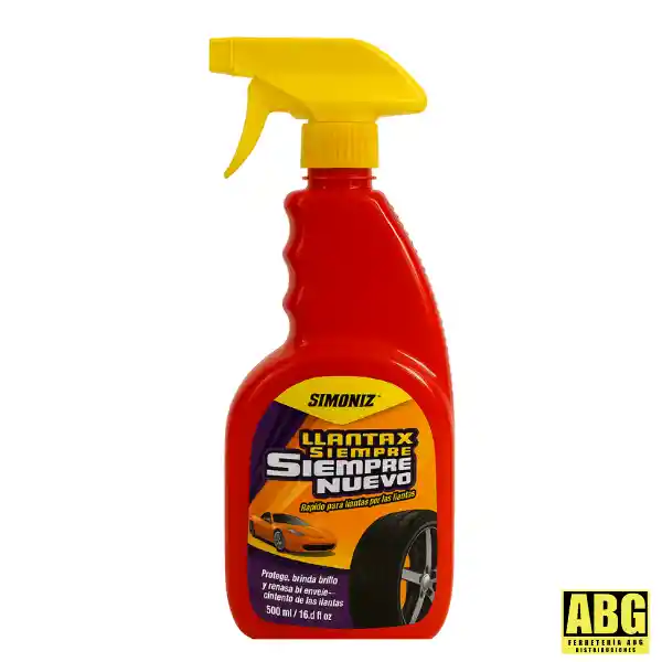 Renovador Llantax Alto Brillo 500ml Simoniz