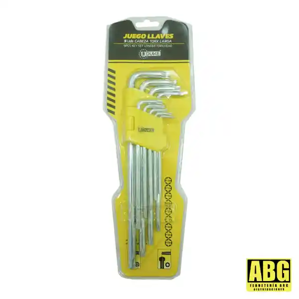 Juego Llaves Torx Largas Uduke (x9 Piezas)