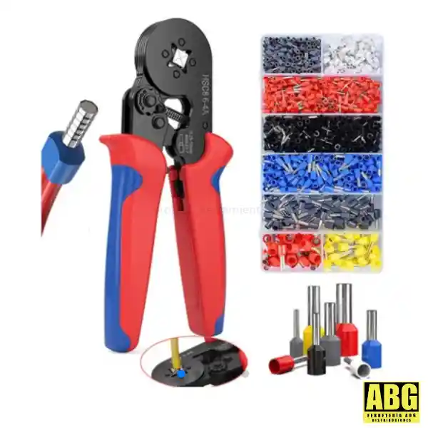 Ponchadora De Terminales Eléctricas Profesional Con 1200 Terminales