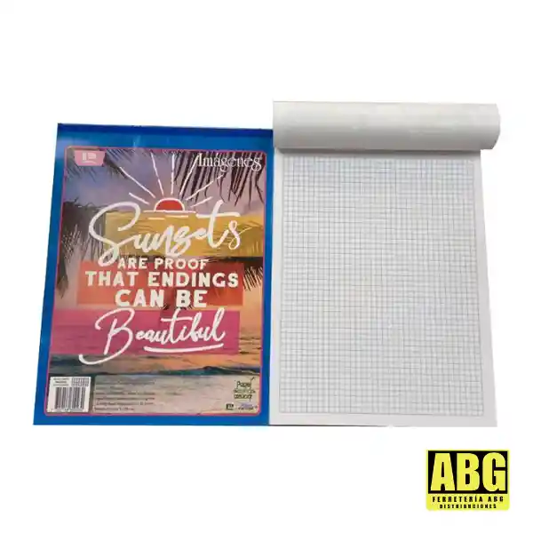 Block Escolar Bond Cuadriculado Tamaño Carta