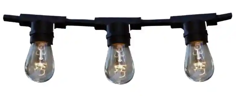 ¡¡¡ Super Combo !!! Ramal O Extension De Bombillos X 5 Mts De Alta Calidad + 10 Bombillos Led Luz Calida Vintage