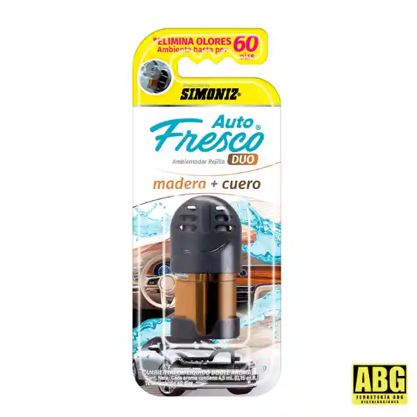 Ambientador Líquido Dúo Simoniz Auto Fresco 4,5ml