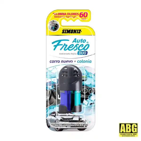 Ambientador Líquido Dúo Simoniz Auto Fresco 4,5ml