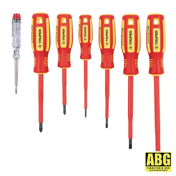 Juego Destornilladores Dielectricos Y Tester Truper