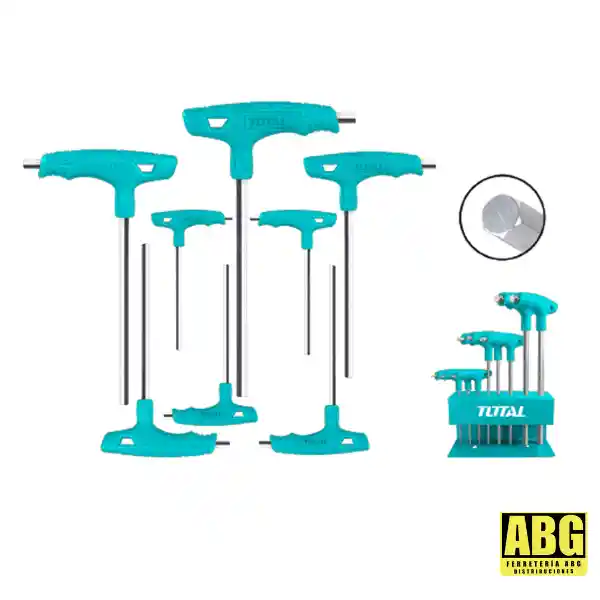 Juego De Llaves Tipo T Total X8 Piezas – Potencia, Precisión Y Comodidad