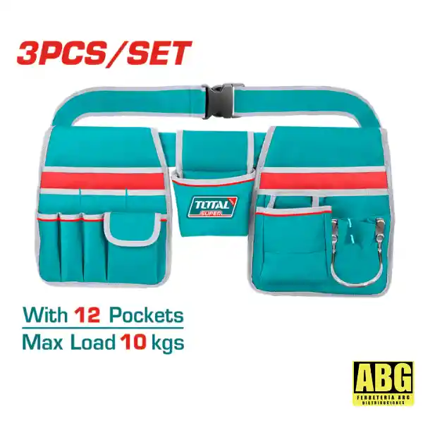 Cinturón Porta Herramientas Total 13 Bolsillos – ¡organiza Todo Con Estilo Y Resistencia!