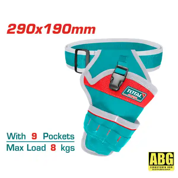 Porta Herramienta De 9 Bolsillos Capacidad X8kg Total