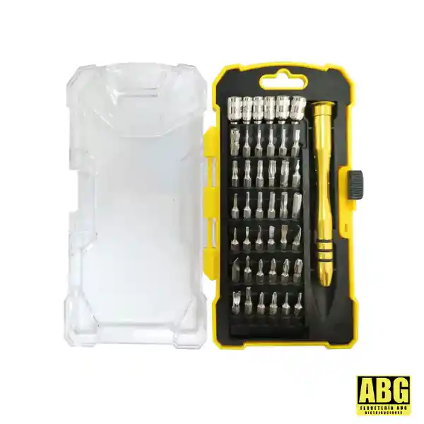 Juego Destornillador Joyero 42 Piezas De Alta Precisión Y Calidad