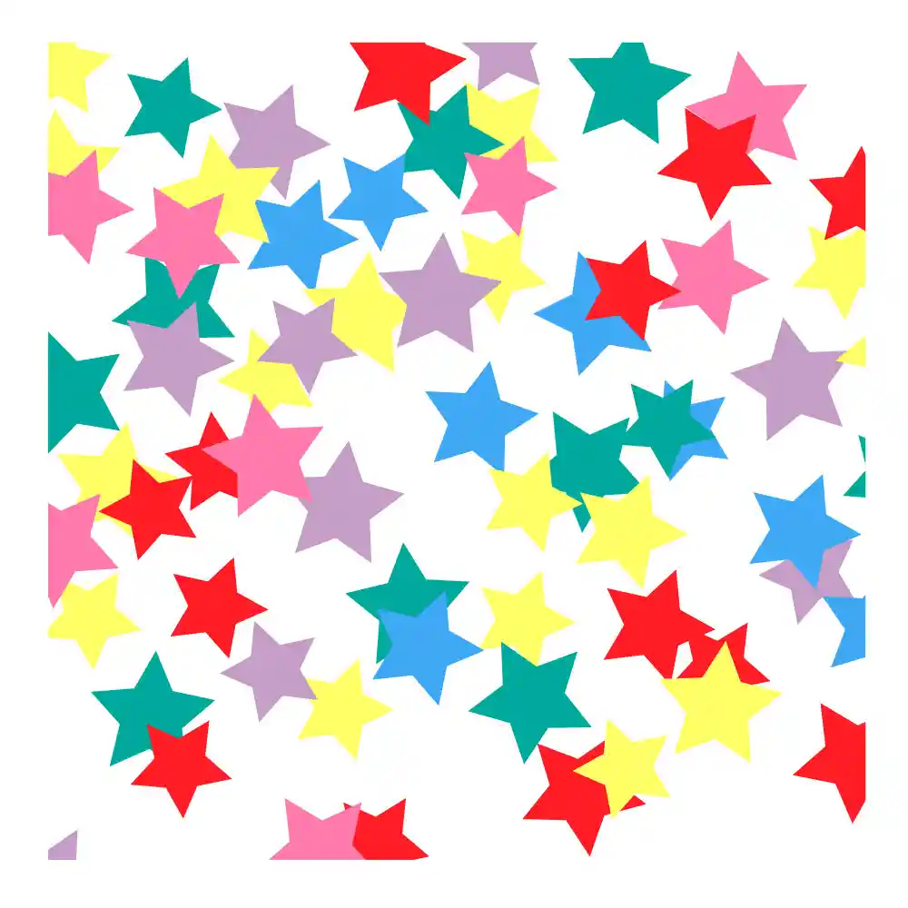 Confeti De Mesa Estrellas Colores