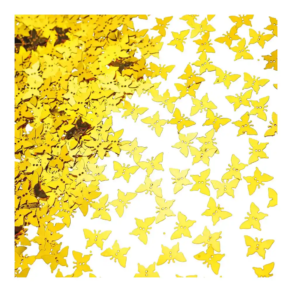 Confeti De Mesa Mariposas Doradas