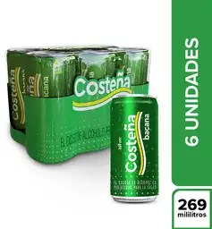 Costeña Bacana Cerveza Lata 269 Ml X6